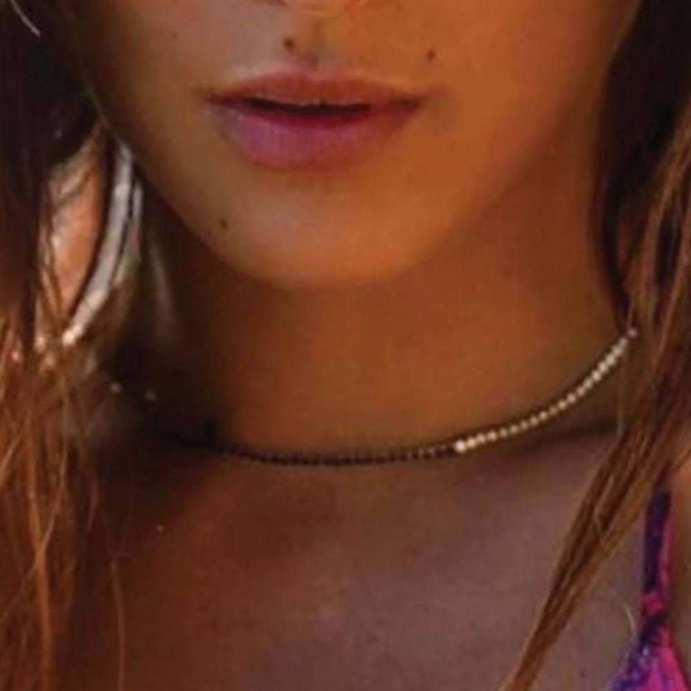 Emma Pills Elegant Gold and Black Necklace - Picture 2 of 4
